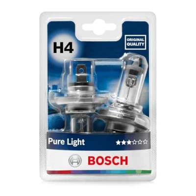 Afbeelding van Bosch H4 Pure Light lampen 12 V 60/55 W P43t 2 stuks