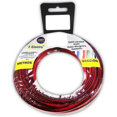 Afbeelding van Audiokabel EDM 2 x 1,5 mm Rood/Zwart 5 m