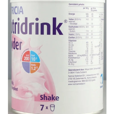 Afbeelding van 3x Nutricia Nutridrink Poeder Aarbei 335 gr