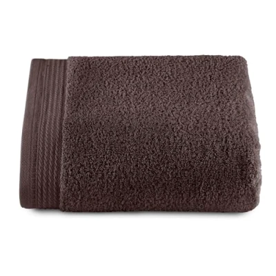 Afbeelding van RIZO Top Towel 1 douchehanddoek, grote badhanddoek, 100% gekamd katoen, 600 g/m², afmetingen 100 x 150 cm, bruin