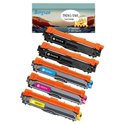 Afbeelding van Bergsan Toner, XL compatibel met Brother TN 241/TN 245, DCP 9015CDW, 9020CDW, MFC 9140CDN, 9330CDW, 9340CDW, HL 3140CW, 3150CDW, 3170CDW, 5 stuks
