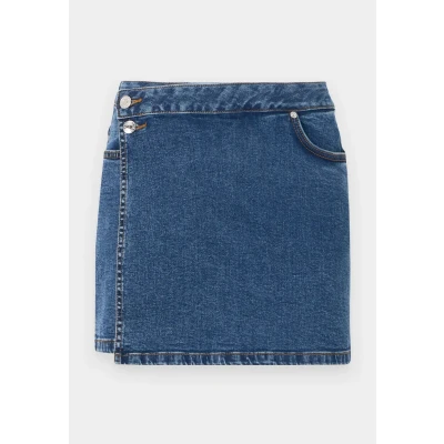 Afbeelding van TOM Tailor denim Skort Jeansshort, Dames, Maat: XS, Used mid stone blue