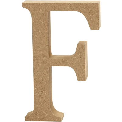 Afbeelding van Creotime houten letter F 8 cm
