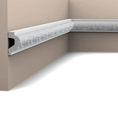 Afbeelding van Orac P3020 wandlijst 200x6.1x3.2 cm voor afwerking van een wand