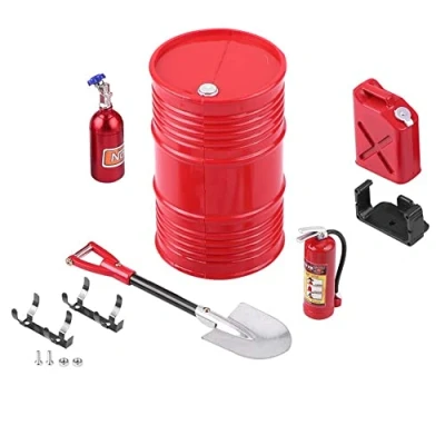 Afbeelding van RC Rock Crawler accessoires Mini Decor Simulatie Tool Deel Brandblusser Sets voor 1/10 Auto Klimmen Compatibel met SCX10 D90 TRX4