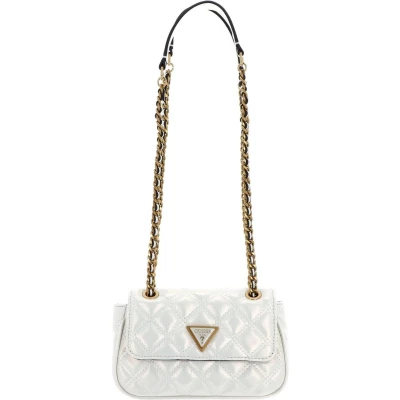 Afbeelding van GUESS Schoudertas Giully Mini Convertible Crossbody Flap Ivory Crème