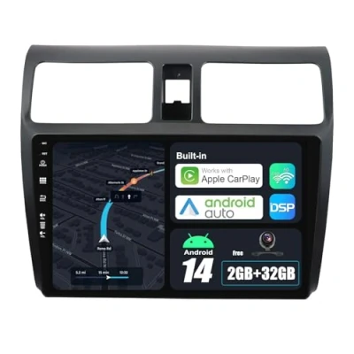 Afbeelding van JOYX Android 10 autoradio, geschikt voor Suzuki Swift (2005 2016) met IPS 2.5D, camera gratis, 10.1 inch, 2G + 32G, GPS 2 Din, ondersteuning DAB stuurbediening, 4G wifi, Bluetooth, Mirrorlink, Carplay