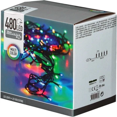 Afbeelding van Bigbuy Christmas Led Lichtkrans Multicolour 53 M