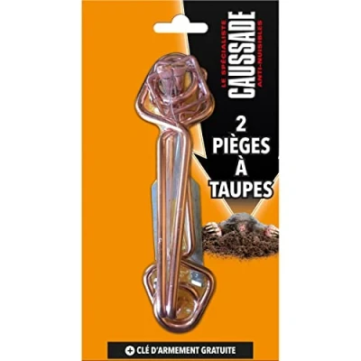 Afbeelding van Caussade CATPIEGE Mollenval, set met 2 vallen, scheerlijnen en pantsersleutels, zuinig radicaal, tuin