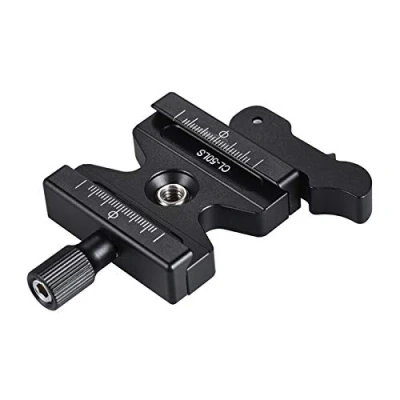 Afbeelding van Andoer CL 50LS snelspanner Quick Release Plate met instelbare hendel knop 1/4 inch &amp; 3/8 schroefgat statiefplaat voor Arca Swiss standaard snelwisselplaat kogelkop statief