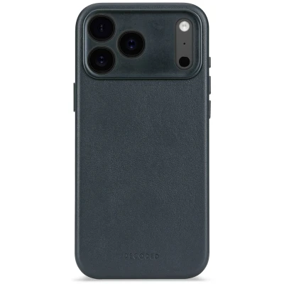 Afbeelding van DECODED Leren Hoesje Geschikt voor iPhone 17 Pro Gemaakt van Premium ECCO Leer MagSafe Navy Blauw