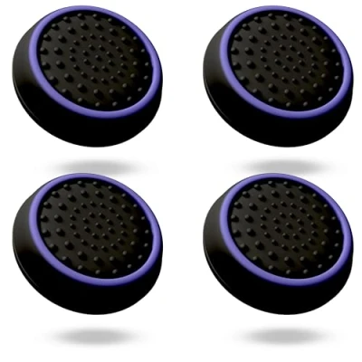 Afbeelding van MatoSan® Grip Aim Assist voor PS5, ook geschikt Xbox One Series Nintendo Switch Pro Playstation 5 Controller Accessoires PS4 PS5 Sticks Joystick (4 stukken Purple)