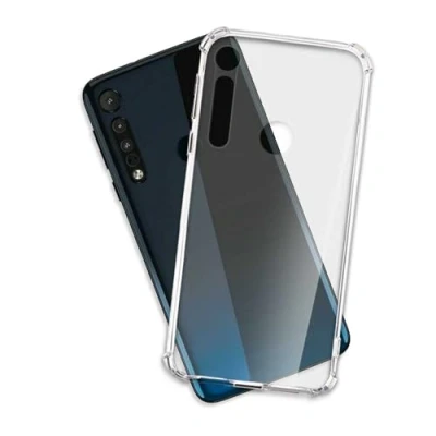 Afbeelding van mtb more energy® Case Crystal Armor voor Motorola One Macro (6.2&#039;&#039;) Hard PC Back &amp; Soft Silicone Bumper Anti Shock Cover