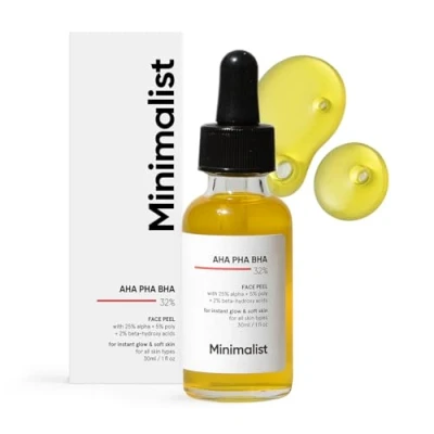 Afbeelding van Verem Minimalistische 32% AHA PHA BHA peeling Solution voor stralende huid, gladde textuur en poriënreiniging Weekend gezichtsscrub of 30 ml (Pack van 1)