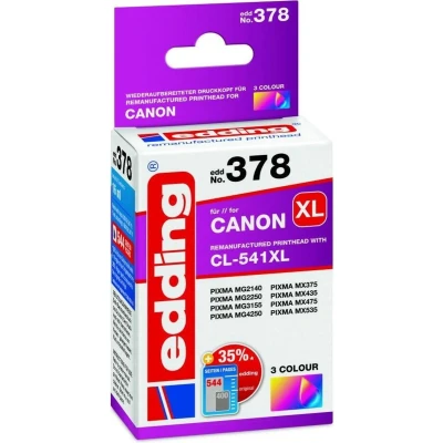 Afbeelding van Edding Inktcartridge vervangt Canon CL 541 XL Compatibel Cyaan, Magenta, Geel EDD 378 18