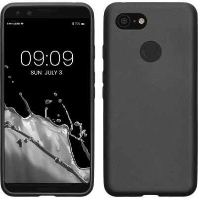 Afbeelding van kwmobile telefoonhoesje geschikt voor Google Pixel 3 Hoesje smartphone Back cover in metallic grijs