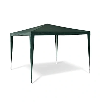 Afbeelding van Relaxdays partytent 2,5 x 3 m tuintent paviljoen vierkant feesttent camping groen