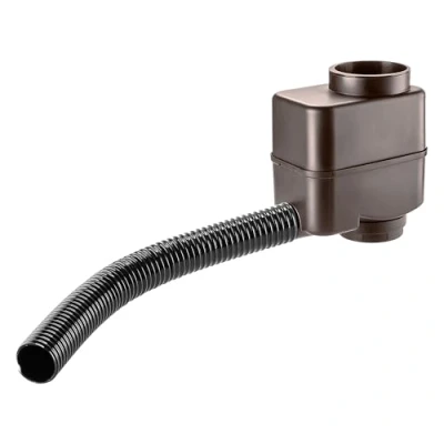 Afbeelding van KADAX Regenwaterverzamelaar voor tuin, regenwaterton eenvoudige en snelle montage, levensduur regenwatertank, regendief van kunststof (mokka)