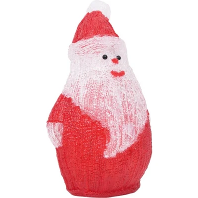 Afbeelding van Kerstfiguur kerstman LED binnen en buiten 28 cm acryl