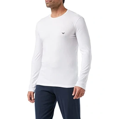 Afbeelding van Emporio Armani O hals longsleeve shirt basic wit S