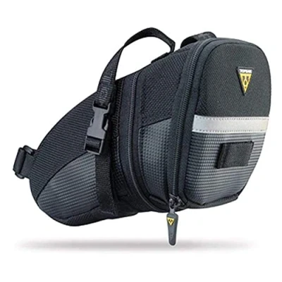 Afbeelding van Topeak Aero Wedge Pack Zadeltas, Strap Fit, Groot, Zwart