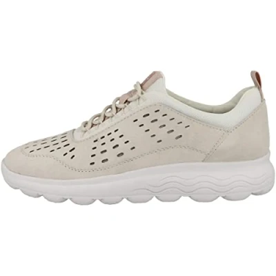 Afbeelding van Geox D Spherica Dames Sneaker, Off white, 37 EU