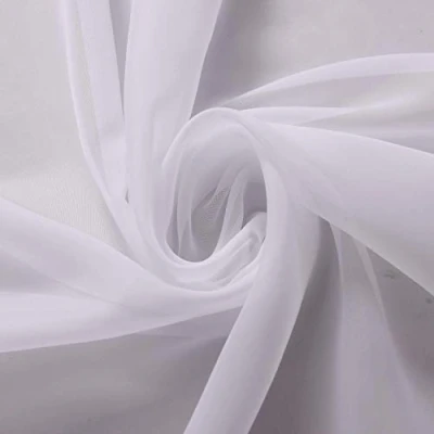 Afbeelding van 84 inch breed zuiver wit Voile Net Gordijn bruiloft laken Stof (puur wit, &quot;breed X 50 meter lang)