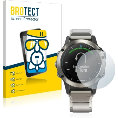 Afbeelding van BROTECT Screenprotector voor Garmin quatix 5 Folie Beschermfolie Beschermglas transparant