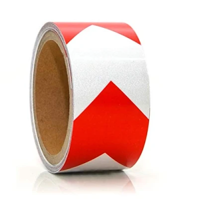 Afbeelding van Reflecterende tape Zelfklevend 5m x 5cm waarschuwingsband Kleefband rood wit