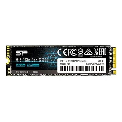 Afbeelding van Silicon Power P34A60 SSD 2TB M.2 vormfactor PCIe 3.0