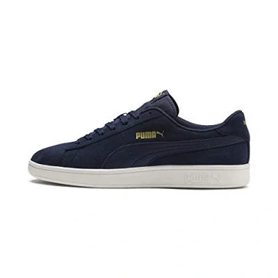 Afbeelding van Puma Unisex Smash v2 Sneakers, Peacoat Team Gold Whisper White, 44 EU