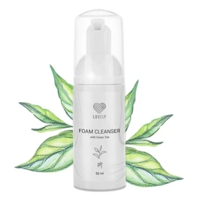 Afbeelding van Lovely Wimpershampoo voor wimperverlenging, groene thee geur, 50 ml, olievrije schuimreiniger wimpers, zachte reiniger wimpers en gezicht, make up remover shampoo wimperextensions