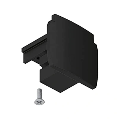 Afbeelding van Paulmann 91384 railsysteem ProRail3 connector eindkap 1 pack 35x31,5mm zwart railsystemen plafondrail kunststof