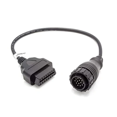 Afbeelding van vhbw OBD2 adapterkabel 14 pins naar 16pin voor OBD diagnoseapparaat, compatibel met oudere Mercedes Vito/Sprinter, Volkswagen LT modellen aansluiting