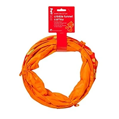 Afbeelding van Catkins by Petface Cat Crinkle Tunnel Toy, Oranje