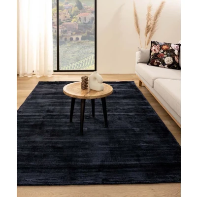Afbeelding van Viscose Vloerkleed Glamour Marineblauw 120x170 Cm