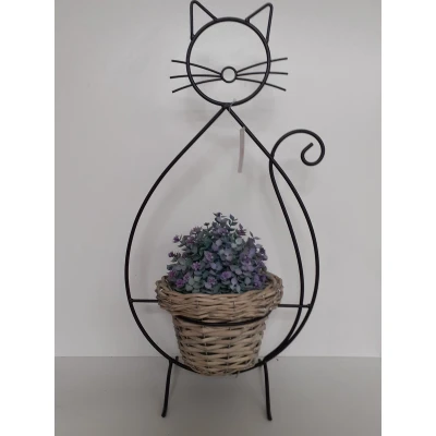 Afbeelding van Clayre &amp; Eef Zwarte Planthouder 27*16*52 cm 6Y4705