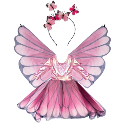 Afbeelding van Great Pretenders Verkleedkleding Butterfly Twirl Dress with Wings size 3 4