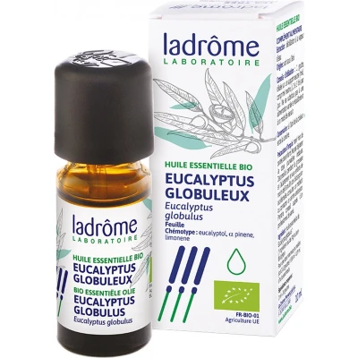 Afbeelding van Eucalyptus globulus etherische olie Ladrome bio 10 ml