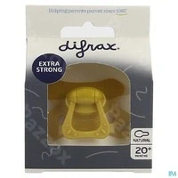 Afbeelding van Difrax Fopspeen Natural 20+ maanden Siliconen Mosterd 1 stuk