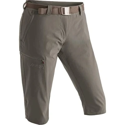 Afbeelding van Inara Slim Capri Wandelbroek Dames Teak 000 36 Bruin