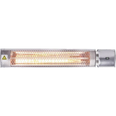 Afbeelding van SHX Terrasverwarming 2000W SHXTH2000GF halogeen verwarmingselement, 2000 watt, led bedrijfsindicator, afstandsbediening, zilver