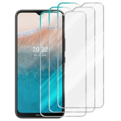 Afbeelding van Cadorabo 3x Screenprotector geschikt voor Nokia C21 Plus Beschermende Pantser Film in Getemperd (Tempered) Display beschermend glas 9H hardheid met 3D Touch