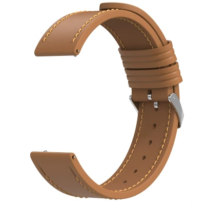 Afbeelding van Modern leren bandje Universeel 22 mm aansluiting Bruin imoshion Kunstleder Black Friday Deals