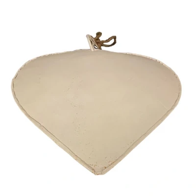 Afbeelding van Hart hanger zink wit 20x20 cm