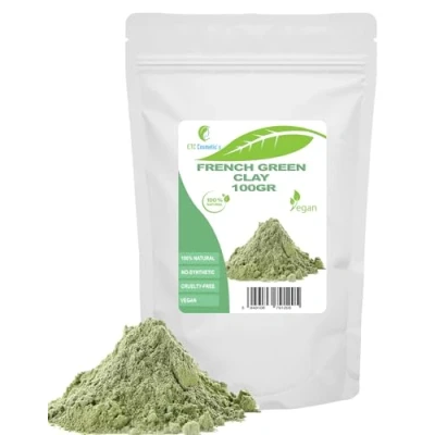 Afbeelding van Franse groene klei 100 gr DIY gezichtsmaskers, lichaamsmaskers, haarmaskers, zachte peelings en scrubs, zeep maken, anti aging huidversteviging, natuurlijk chemicaliënvrij