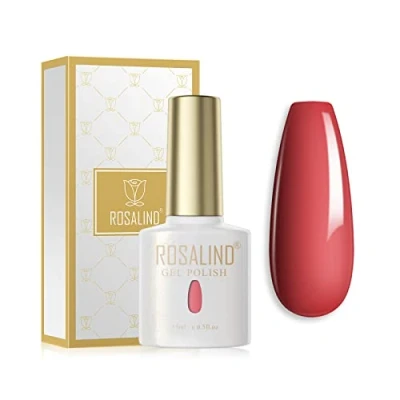 Afbeelding van ROSALIND UV Nagellack Rood Gel 15ml LED Soak Off Nail Art Manicure Polish