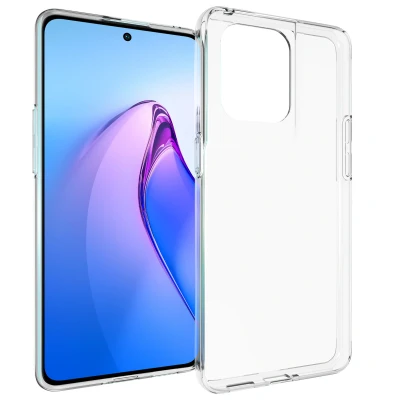 Afbeelding van Oppo Reno 8 Pro 5G Hoesje Siliconen en TPU (zacht) Accezz Softcase/Backcover Transparant Telefoonhoesje