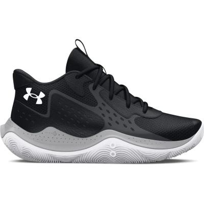 Afbeelding van Under Armour Performance GS JET Basketbalschoenen black, Maat: 36, Black Leer en textiel