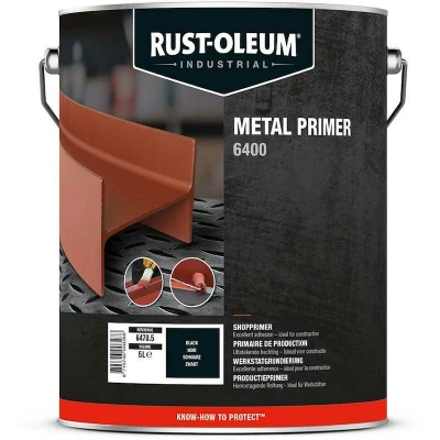 Afbeelding van rust oleum 6400 shopprimer oplosmiddelhoudend zwart 5 ltr